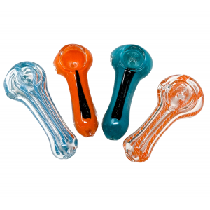 2.75" Assorted Designs Good Quality Dicro & Regular  Hand Pipe 70Ct Jar - [SAJ70JAR]